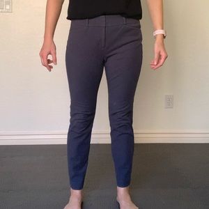 LOFT Grey Skinny Melissa Ankle Pant